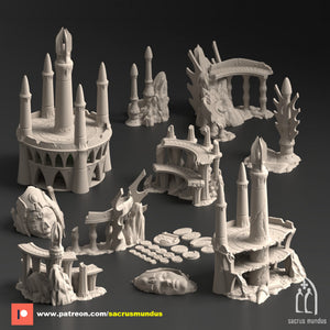 Lyntrath Jungle Vestiges | Sacrus Mundus: physical 3D printed miniature miniature