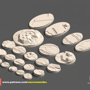 Delta-Sol Alien Border World | Sacrus Mundus: physical 3D printed miniature miniature, view 4