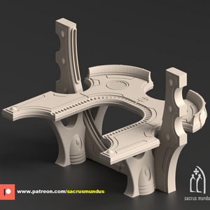 Ivdyris. Astral Gateway | Sacrus Mundus: physical 3D printed miniature miniature, view 3