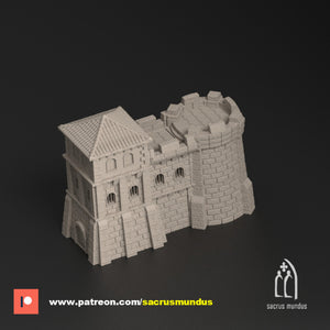 Calamurris, The Medieval World Sacrus Mundus: physical 3D printed miniature miniature, view 3
