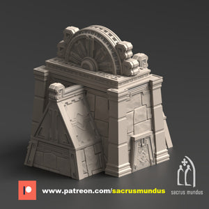 Qorillaqta The Golden City | Sacrus Mundus: physical 3D printed miniature miniature, view 2