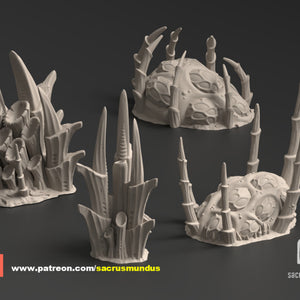 Tulipa, Evolved Infestation | Sacrus Mundus: physical 3D printed miniature miniature, view 5