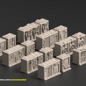Warpzel-1A Orbital Hulk | Sacrus Mundus: physical 3D printed miniature miniature, view 9