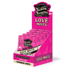 Strawberry Love THC Mints - Delta 9 + CBD for Intimacy & Connection