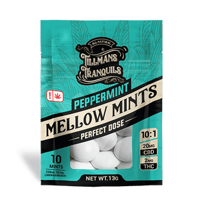 Peppermint Mellow THC Mints - 2mg Delta 9 + 20mg CBD