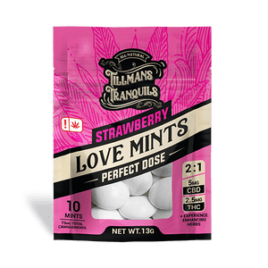 Strawberry Love THC Mints - Delta 9 + CBD for Intimacy & Connection