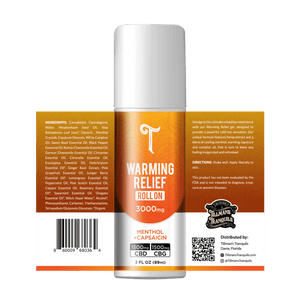 CBD Roll On + CBG - Muscle Relief Warming Gel
