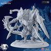 Revenger Alpha - Ghamak by Print Hammer: a 28mm scale resin mini of an alien beast with spiked limbs, armor, and insect-like features—expertly detailed and presented on a round base.